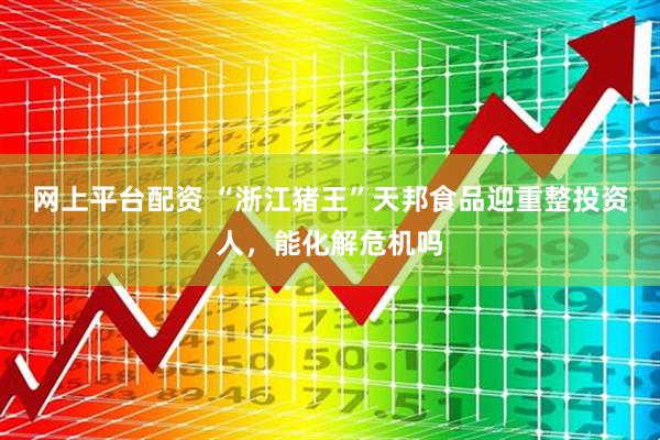 网上平台配资 “浙江猪王”天邦食品迎重整投资人，能化解危机吗