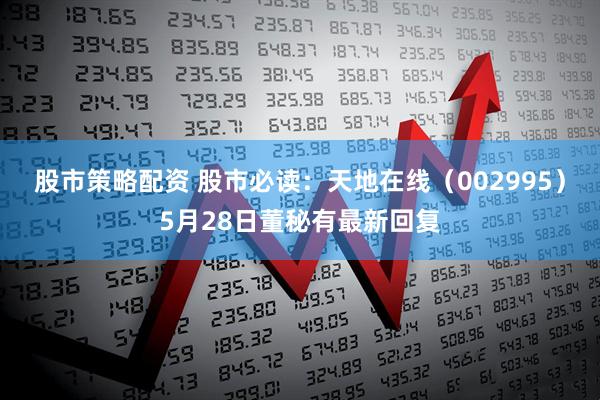 股市策略配资 股市必读：天地在线（002995）5月28日董秘有最新回复