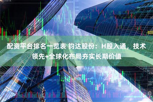 配资平台排名一览表 钧达股份：H股入通，技术领先+全球化布局夯实长期价值